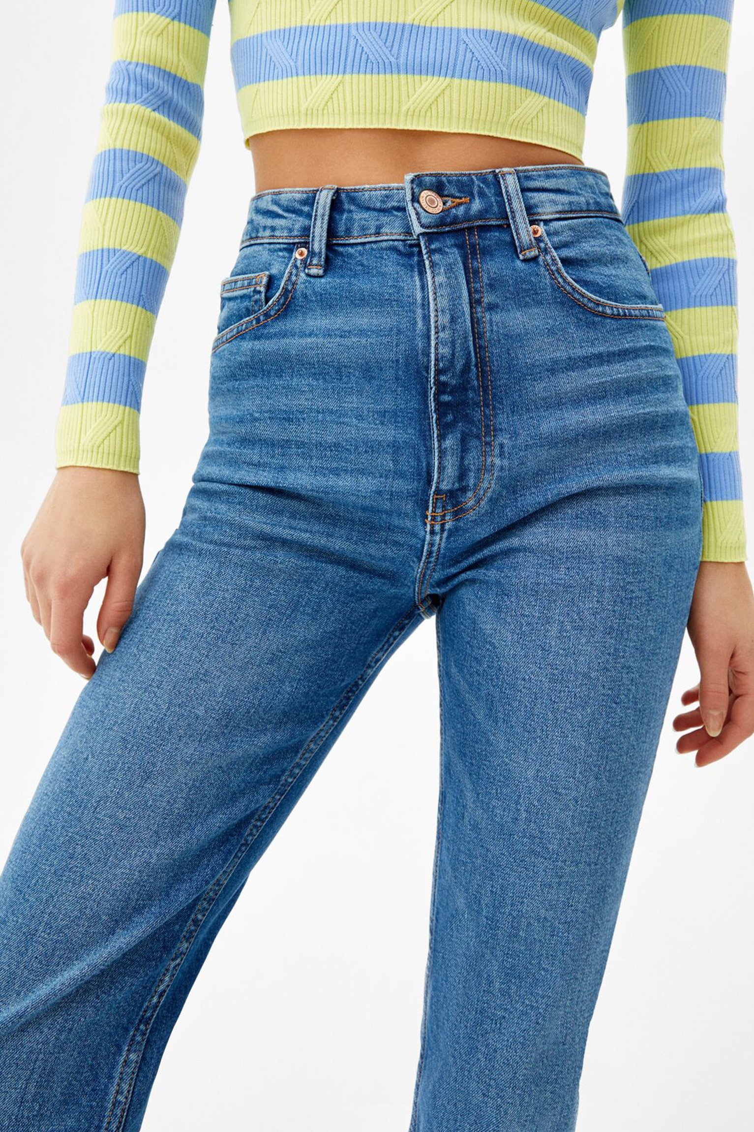 High-Rise Comfort Slim-Fit Straight-Fit Jeans - Afbeelding 2